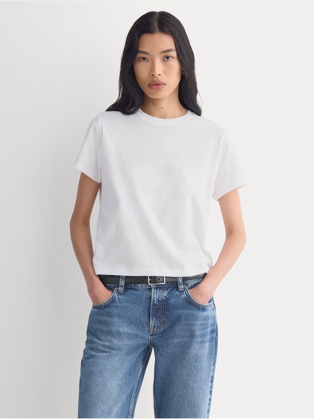 Everlane Box-cut tee in essential cotton - White NWOT